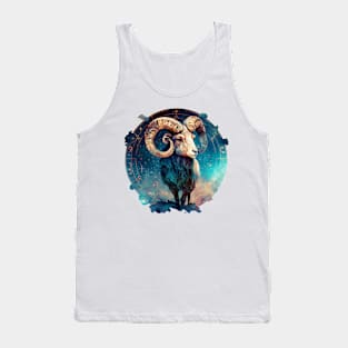 Aries Zodiac Sign Tank Top